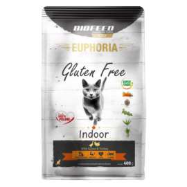 EUPHORIA Gluten Free Cat INDOOR Indyk & Gęś 400 g EUPHORIA Gluten Free Cat INDOOR Indyk & Gęś 400 g