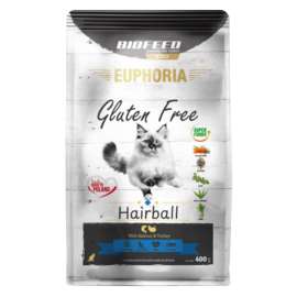 EUPHORIA Gluten Free Cat HAIRBALL Indyk&Łosoś 400g EUPHORIA Gluten Free Cat HAIRBALL Indyk&Łosoś 400g