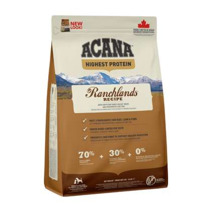 ACANA HIGHEST PROTEIN Ranchlands Dog 2kg ACANA HIGHEST PROTEIN Ranchlands Dog 2kg