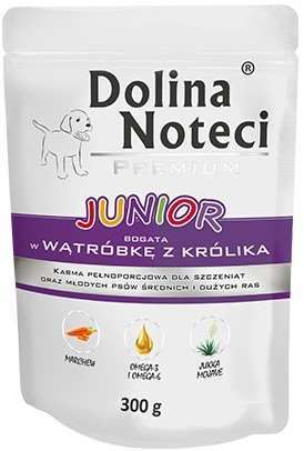 DOLINA NOTECI Prem Junior z wątróbką z królik 300g DOLINA NOTECI Prem Junior z wątróbką z królik 300g