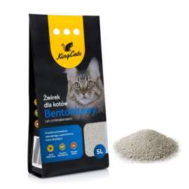 Żwirek dla kotów bentonitowy 5l KingCats Żwirek dla kotów bentonitowy 5l KingCats