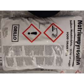 Pirosiarczan sodu 25 kg (niemiecki) Pirosiarczan sodu 25 kg (niemiecki)