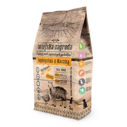 Wiejska zagroda dla psa jagnięcina z kaczką S 2kg Wiejska zagroda dla psa jagnięcina z kaczką S 2kg