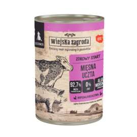 Wiejska Zagroda dla szczeniąt Mięsna uczta 400gr Wiejska Zagroda dla szczeniąt Mięsna uczta 400gr