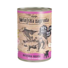 Wiejska Zagroda dla szczeniąt Mięsna uczta 400gr Wiejska Zagroda dla szczeniąt Mięsna uczta 400gr
