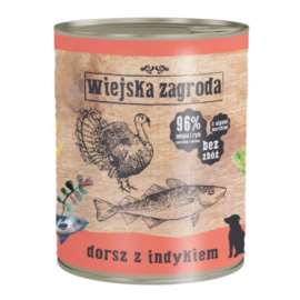 Wiejska Zagroda Dorsz z indykiem 800gr Wiejska Zagroda Dorsz z indykiem 800gr
