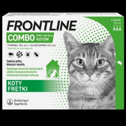 FRONTLINE COMBO DLA KOTÓW 3 pipety FRONTLINE COMBO DLA KOTÓW 3 pipety