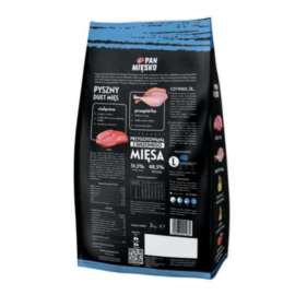 Pan Mięsko cielęcina z przepiórką 3kg szczeniak L Pan Mięsko cielęcina z przepiórką 3kg szczeniak L