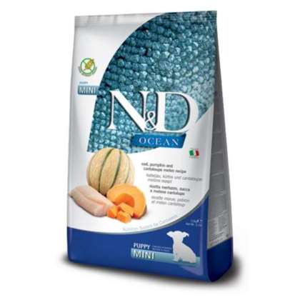 N&D Ocean Dog Cod, pumkin&melon Puppy mini 800 gr N&D Ocean Dog Cod, pumkin&melon Puppy mini 800 gr