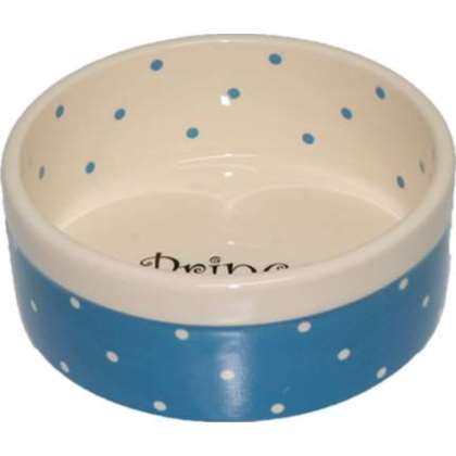 Miska ceramiczna dla psa Prince niebieska 13x5,5cm Miska ceramiczna dla psa Prince niebieska 13x5,5cm