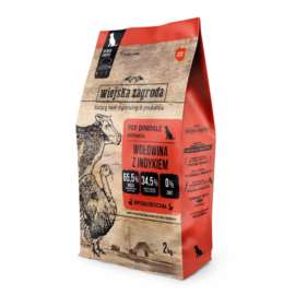 Wiejska Zagroda dla psa Wołowina z indykiem 2kg Wiejska Zagroda dla psa Wołowina z indykiem 2kg
