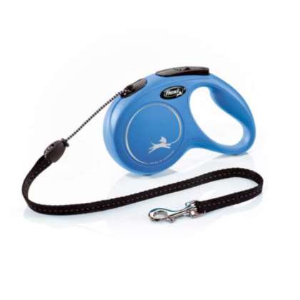 Smycz Flexi Classic rozm.M-8m do 20kg,niebie linka Smycz Flexi Classic rozm.M-8m do 20kg,niebie linka