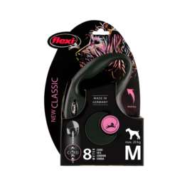 Smycz Flexi Classic rozm.M-8m do 20kg,czarna linka Smycz Flexi Classic rozm.M-8m do 20kg,czarna linka