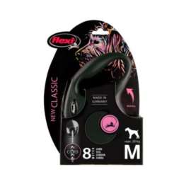 Smycz Flexi Classic rozm.M-8m do 20kg,czarna linka Smycz Flexi Classic rozm.M-8m do 20kg,czarna linka
