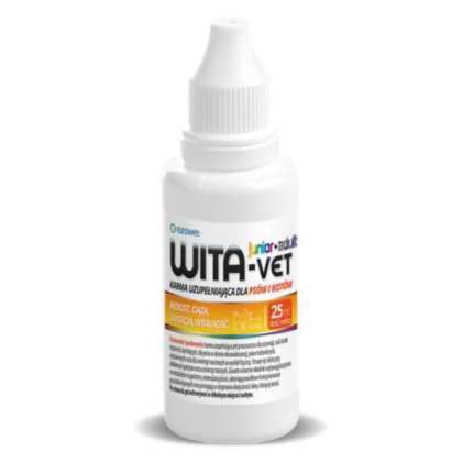 Wita-Vet pies,kot prawidłowy rozwój 25 ml Wita-Vet pies,kot prawidłowy rozwój 25 ml