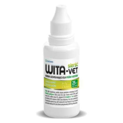 WITA-VET PIES KOT SIERŚĆ 25ML WITA-VET PIES KOT SIERŚĆ 25ML