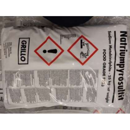 Pirosiarczan sodu 25 kg (niemiecki) Pirosiarczan sodu 25 kg (niemiecki)