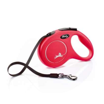 Smycz automatyczna Flexi M taśm 5m, 25kg czerwona Smycz automatyczna Flexi M taśm 5m, 25kg czerwona