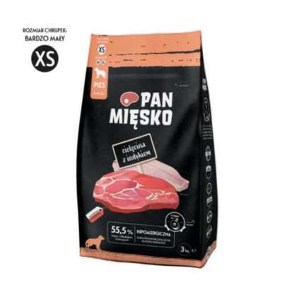 Pan Mięsko cielęcina z indykiem XS 3kg Pan Mięsko cielęcina z indykiem XS 3kg