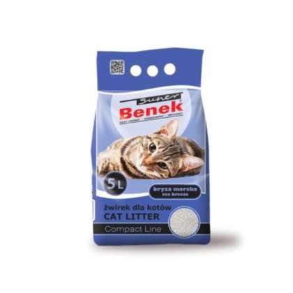 Żwirek Super Benek Compact Bryza Morska 5L Active Żwirek Super Benek Compact Bryza Morska 5L Active