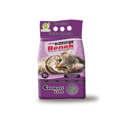 Żwirek Super Benek Compact Lawenda 5L Active Żwirek Super Benek Compact Lawenda 5L Active