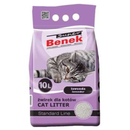 Żwirek dla kota Super Benek STANDARD LAWENDA 10 L Żwirek dla kota Super Benek STANDARD LAWENDA 10 L