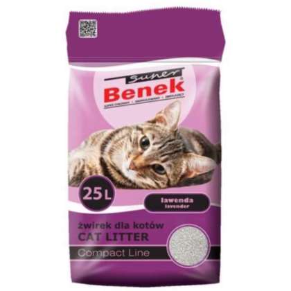 Żwirek Super Benek Compact Lawenda 25 L Active Żwirek Super Benek Compact Lawenda 25 L Active