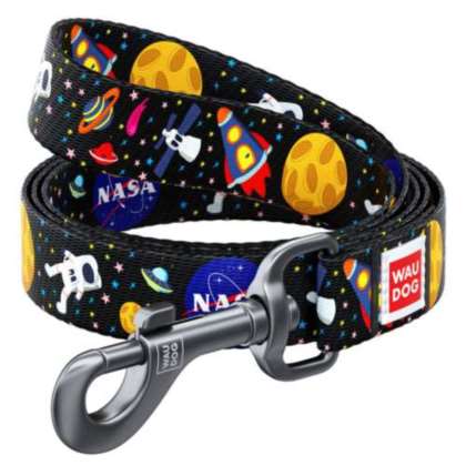 WAUDOG Nylon smycz wzór "NASA" L-XXL WAUDOG Nylon smycz wzór "NASA" L-XXL