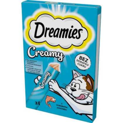 Dreamies Creamy Przysmak dla kota Łosoś 4x10g Dreamies Creamy Przysmak dla kota Łosoś 4x10g