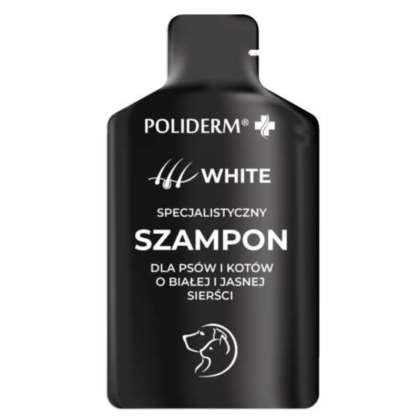 Szampon dla psów i kotów POLIDERM WHITE 15 ml sasz Szampon dla psów i kotów POLIDERM WHITE 15 ml sasz