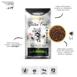 EUPHORIA GLUTEN FREE-DOROSŁE PSY MiMR JAGNIĘC 12KG EUPHORIA GLUTEN FREE-DOROSŁE PSY MiMR JAGNIĘC 12KG