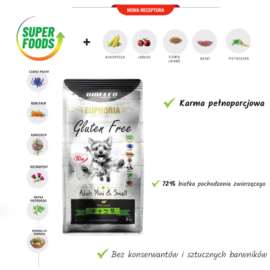 EUPHORIA GLUTEN FREE-DOROSŁE PSY MiMR JAGNIĘC 12KG EUPHORIA GLUTEN FREE-DOROSŁE PSY MiMR JAGNIĘC 12KG