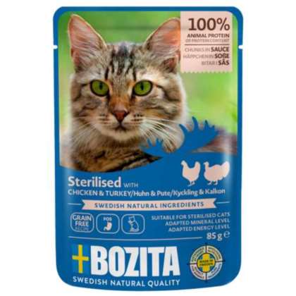 Bozita Indoor&Sterilised kurczak i indyk 85gr Bozita Indoor&Sterilised kurczak i indyk 85gr