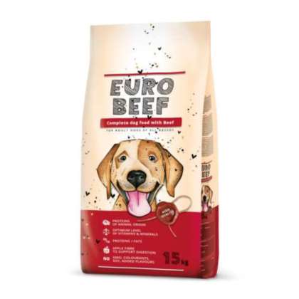 Eurobeef Adult Wołowina Sucha Karma dla psa 15kg Eurobeef Adult Wołowina Sucha Karma dla psa 15kg