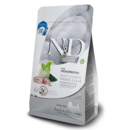 N&D WHITE DOG SEA BASS, SPIRULINA&FENNEL MINI 2KG N&D WHITE DOG SEA BASS, SPIRULINA&FENNEL MINI 2KG