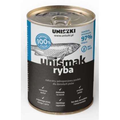 Mokra karma dla psów Unismak Ryba 410 gr Mokra karma dla psów Unismak Ryba 410 gr