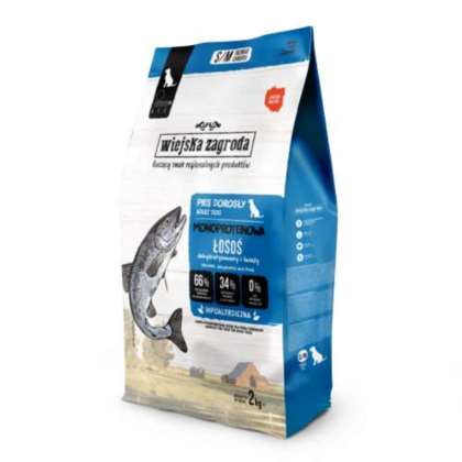 Monoproteinowa Wiejska Zagroda Łosoś S/M 6 kg Monoproteinowa Wiejska Zagroda Łosoś S/M 6 kg