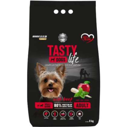 Tasty Dogs Life z wołowiną 8 kg (mini i małe) Tasty Dogs Life z wołowiną 8 kg (mini i małe)