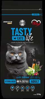 Tasty Cats Life STERILISED z łososiem 1,5 kg Tasty Cats Life STERILISED z łososiem 1,5 kg