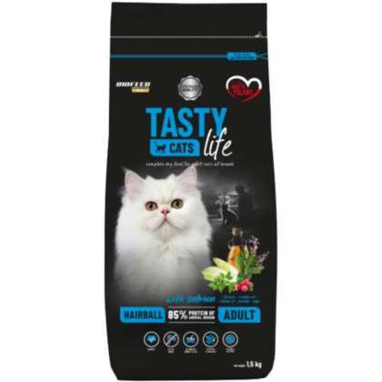 Tasty Cats Life HAIRBALL z łososiem 1,5 kg Tasty Cats Life HAIRBALL z łososiem 1,5 kg