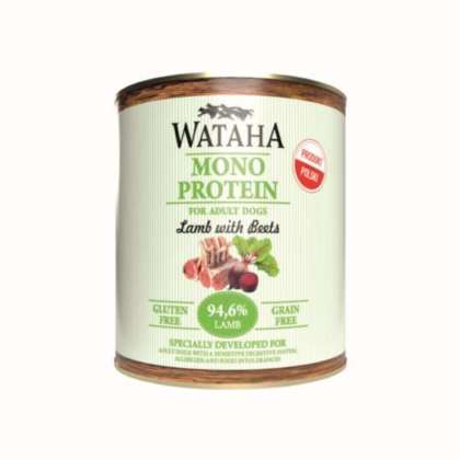 WATAHA MONO PROTEIN 94,6% JAGNIĘCINA Z BURA 800gr WATAHA MONO PROTEIN 94,6% JAGNIĘCINA Z BURA 800gr