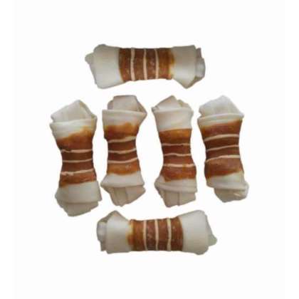 Kość wiązana z królikiem o długości 11cm/240gr Kość wiązana z królikiem o długości 11cm/240gr