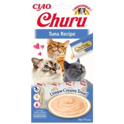 INABA CAT CHURU TUNA RECIPE 4x14g (56g) INABA CAT CHURU TUNA RECIPE 4x14g (56g)