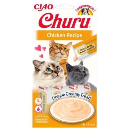 INABA CAT CHURU CHICKEN RECIPE 4x14g (56g) INABA CAT CHURU CHICKEN RECIPE 4x14g (56g)