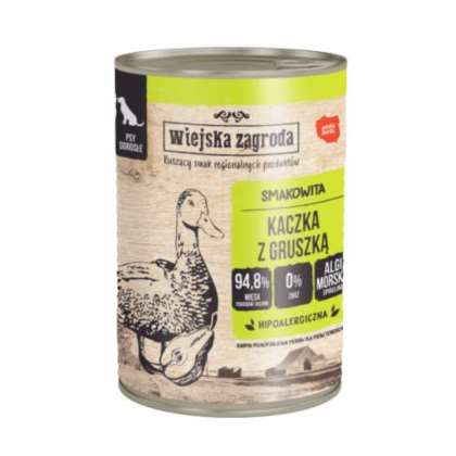 Wiejska Zagroda Kaczka z gruszką 400 gr Wiejska Zagroda Kaczka z gruszką 400 gr