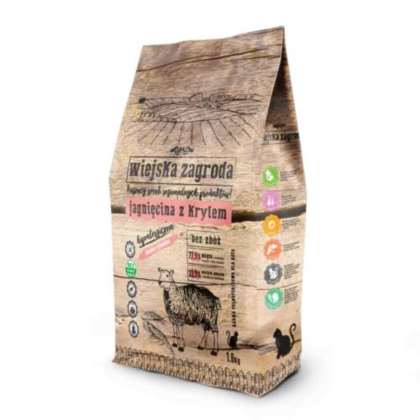 Wiejska zagroda jagnięcina z krylem 1,6 kg Wiejska zagroda jagnięcina z krylem 1,6 kg