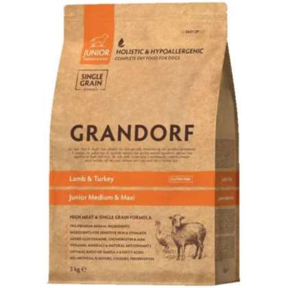 Grandorf Dog Lamb&Turkey - Puppy średnie&duże 3kg Grandorf Dog Lamb&Turkey - Puppy średnie&duże 3kg