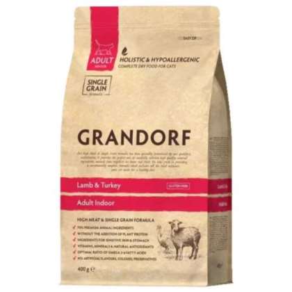 Grandorf Cat Lamb & Turkey - Indoor 400g Grandorf Cat Lamb & Turkey - Indoor 400g