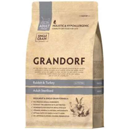 Grandorf Cat Rabbit & Turkey - Sterilized 400g Grandorf Cat Rabbit & Turkey - Sterilized 400g
