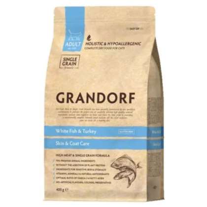 Grandorf Cat White Fish&Turkey - Skin & Care 400g Grandorf Cat White Fish&Turkey - Skin & Care 400g